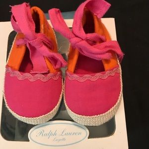 Baby girl lace up shoes